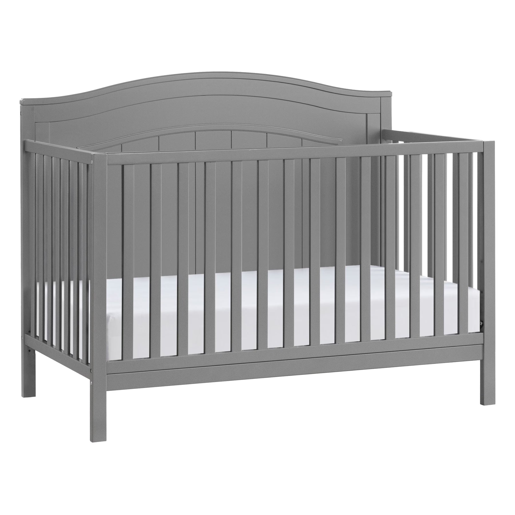 Oxford Baby North Bay 4 - in - 1 Convertible Crib, Snow White, GREENGUARD Gold Certified, Wooden Crib
