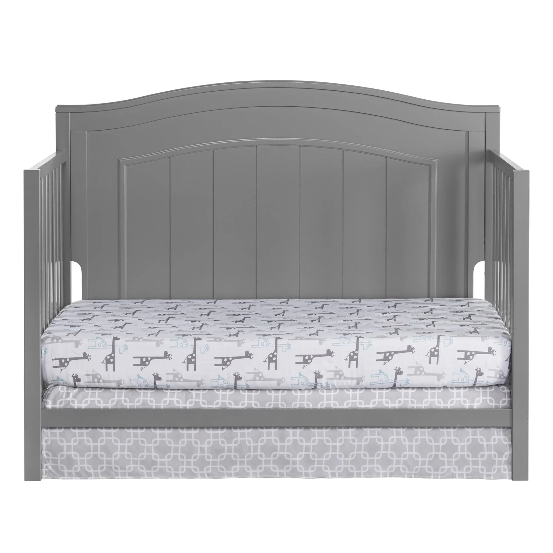 Oxford Baby North Bay 4 - in - 1 Convertible Crib, Snow White, GREENGUARD Gold Certified, Wooden Crib