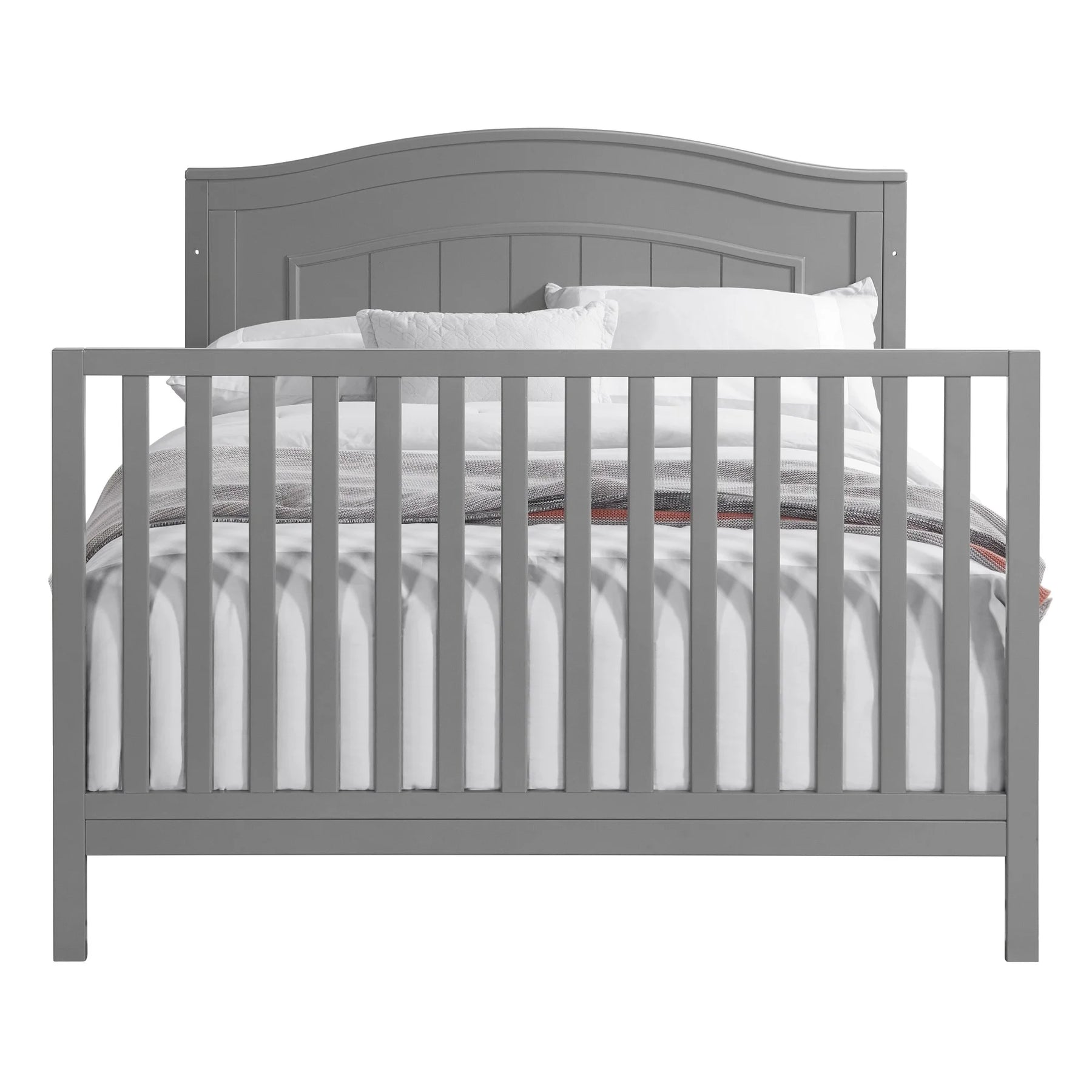 Oxford Baby North Bay 4 - in - 1 Convertible Crib, Snow White, GREENGUARD Gold Certified, Wooden Crib